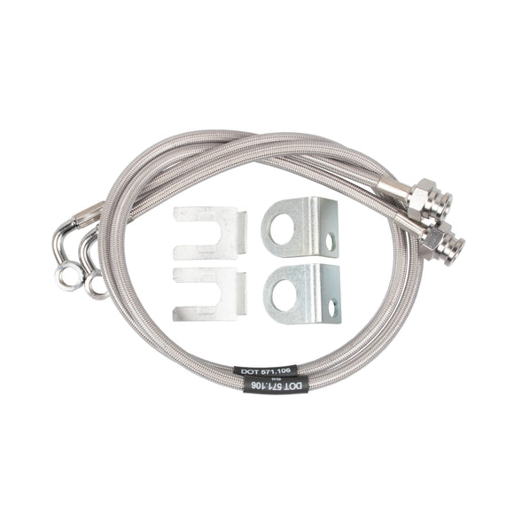 Synergy 07-18 Jeep Wrangler JK/JKU Extended Front/Rear DOT Approved Brake Line Kit