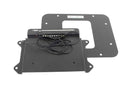Kentrol 07-09 Jeep Wrangler JK BackSide License Plate Mount with LEDs - Textured Black-1