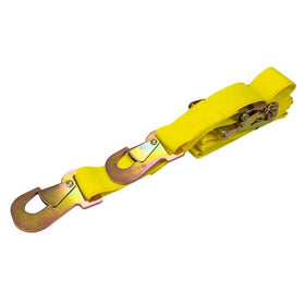 TIE DOWN RATCHET STRAP, 2 IN X 8 FT, FLAT SNAP HOOKS, SINGLE