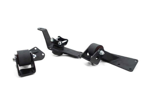 Innovative 00-09 S2000 Convestion Mount Kit (J-Series/Manual) Black Steel Mounts 85A Bushings