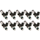 Injector Dynamics 1340cc Injectors - 48mm Length - 14mm Grey Top - 14mm Lower O-Ring (Set of 10)-1