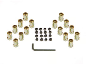 Mr. Gasket Sure Lock Rocker Arm Nuts Small Block Chevrolet 283-400, Pontiac 326/400/455, Ford 289/302/351W with stock rocker arms.