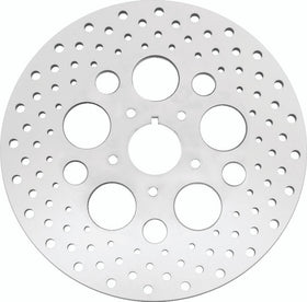 Bikers Choice 84-99 Big Twin & XL 11.5 Inch Front Drilled Stainless Rotor Replaces H-D 44136-84