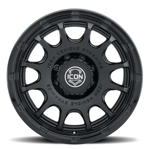 ICON Alloys Rancho 20x9 / 8x170 / 6mm / 5.25in BS DBL Black Wheel