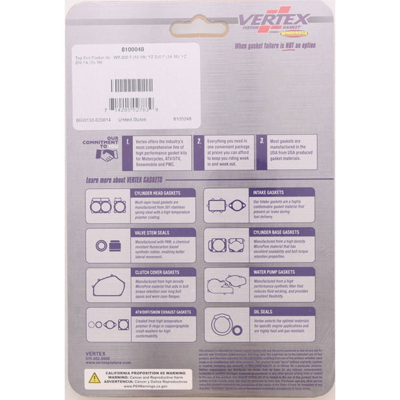 Vertex Top End Gasket Kit