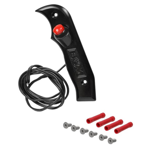 B&M MAGNUM GRIP SDE PLT W/BTN. LEFT. BLACK