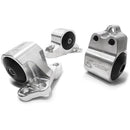 Innovative 92-95 Civic B/D Series Silver Aluminum Mounts 75A Bushings (3 Bolt)-1