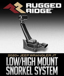 RUGGED RIDGE AMFIB LOW/HIGH MOUNT SNORKEL SYSTEM: 2018–2020 JEEP WRANGLER JL-2