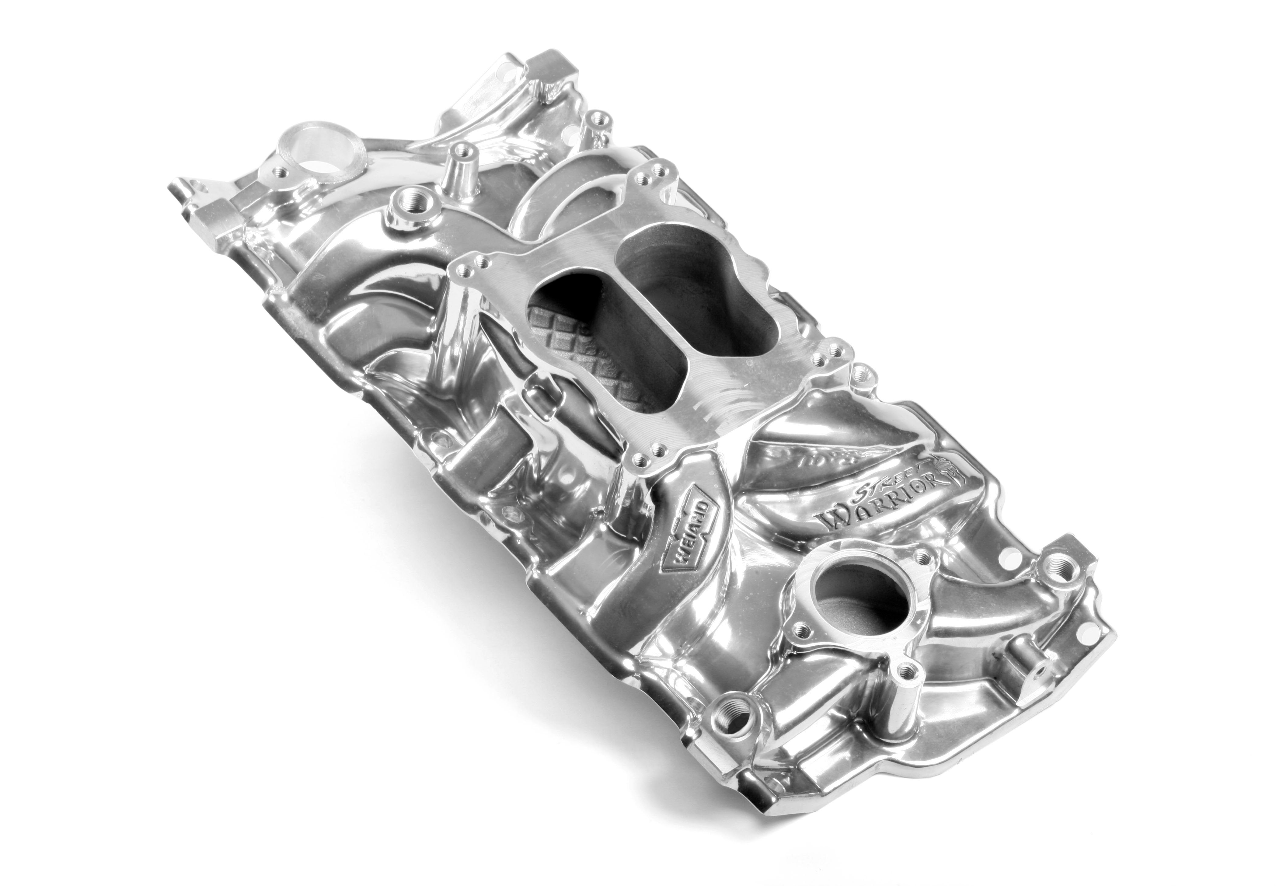 WEIAND MANIFOLD - SBC SPREAD BORE LATE - POLISH