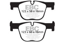 EBC 12+ BMW 335 3.0 Turbo (F30) Redstuff Rear Brake Pads-2