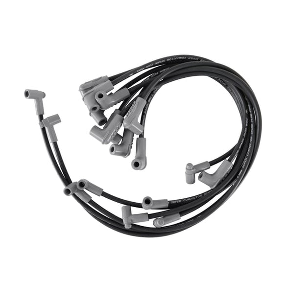 MSD Wire Set. Black Super Conductor. Small Block Chevy with L.P. Distributor