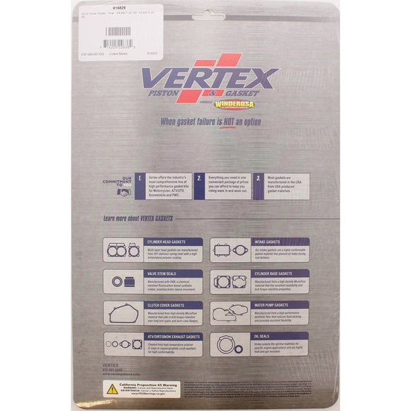 Vertex Gaskets 21-23 Kawasaki KX250F Inner Clutch - Side Cover Gasket Kit