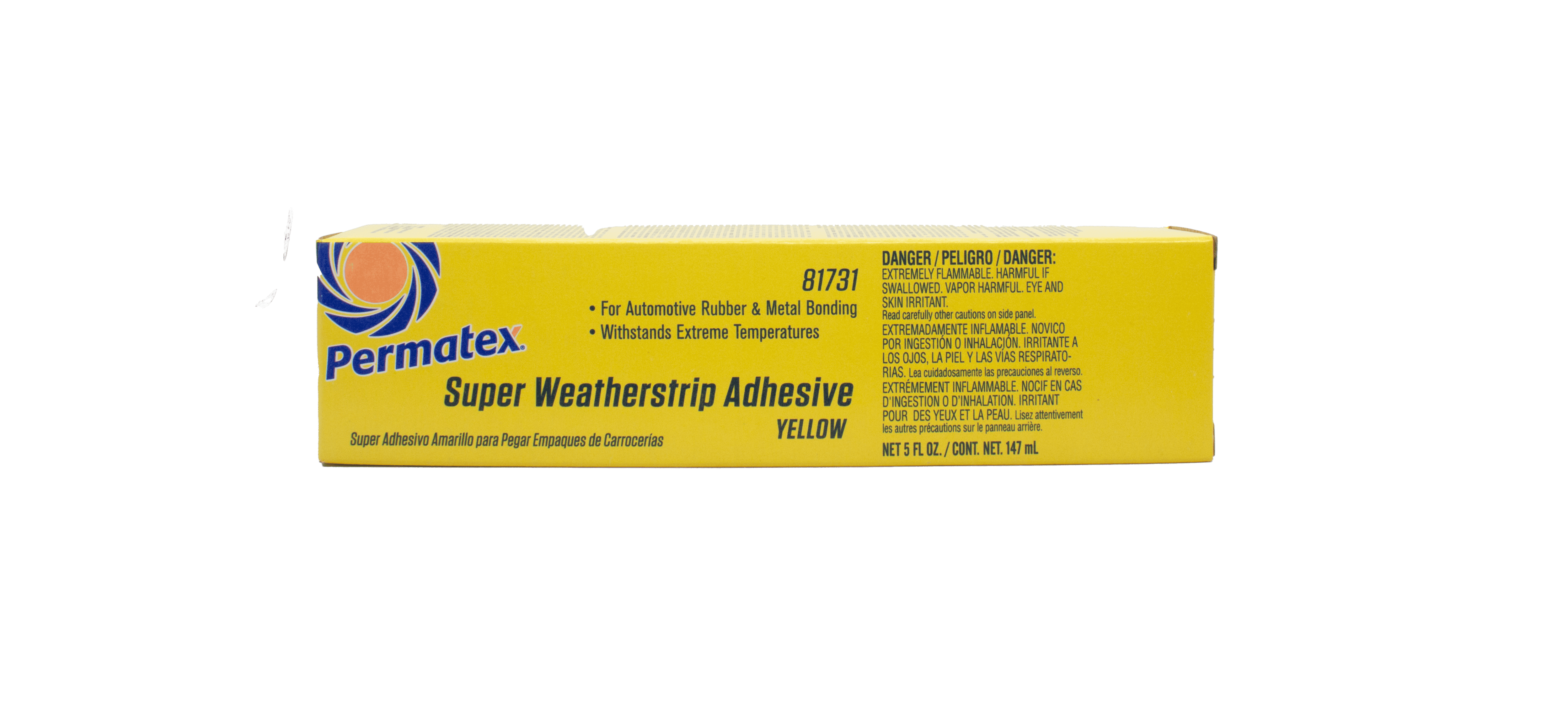 Permatex Super Weatherstrip Adhesive - Yellow, 147 ml Boxed