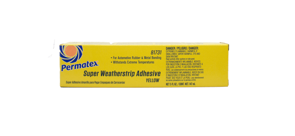 Permatex Super Weatherstrip Adhesive - Yellow, 147 ml Boxed