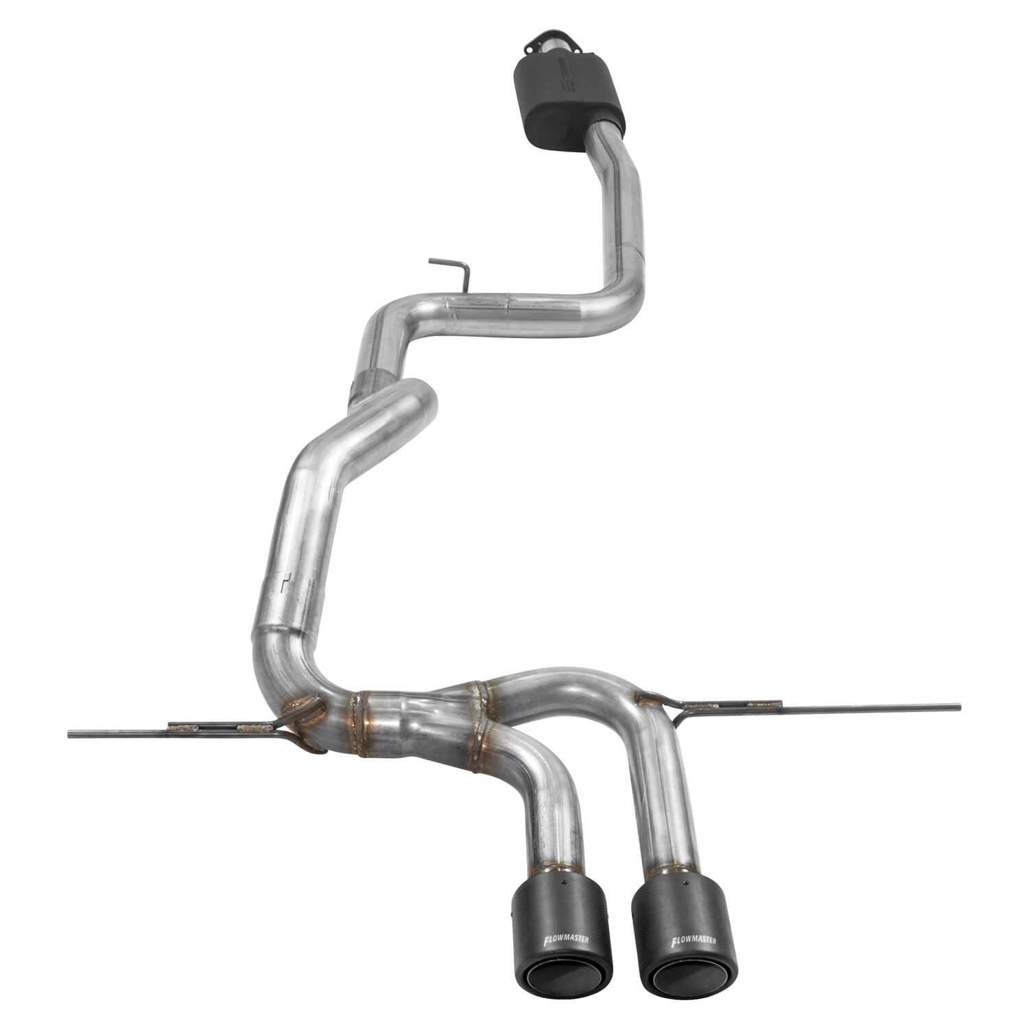 FLOWMASTER OUTLAW CAT-BACK EXHAUST SYSTEM 2013-2018 Ford Focus ST with the 2.0L turbocharged engine.