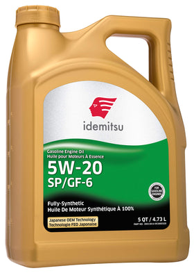 IDEMITSU Full Synthetic Engine Oil 5W-20 GF-6 5 QT