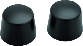 Kuryakyn Front Axle Nut Caps Satin Black
