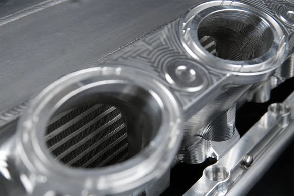 A90 Supra / BMW B58 Charge-Air Cooler Manifold - Raw Billet