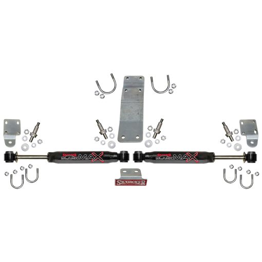 Skyjacker 2007-2017 Jeep Wrangler (JK) (Use w/ OEM Tie Rods) Dual Steering Damper Kit w/ Black Max
