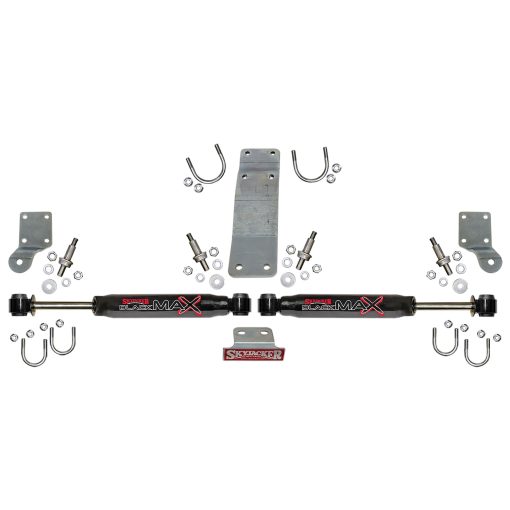 Skyjacker 2007-2017 Jeep Wrangler (JK/JKU) (Use w/ JK717TR) Dual Steering Damper Kit w/ Black Max