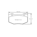 PAGID U-8208 Yellow Racing Pad - RS29 Compound-1