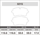 iSWEEP Brake Pads | Rear • A4/S4/A5/S5 B8, Macan 95B-2