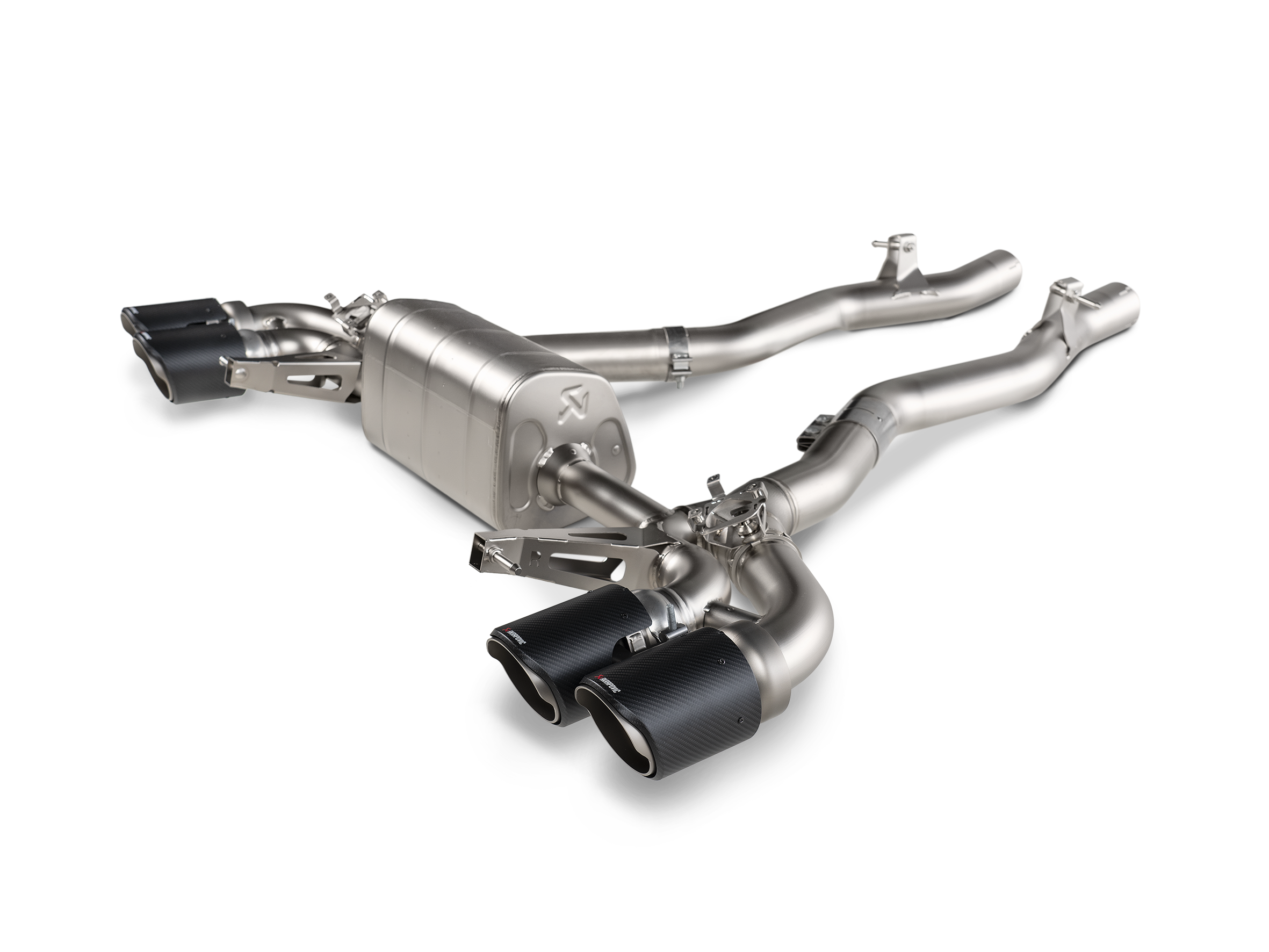 Akrapovic Evolution Line Cat Back (Titanium) W/Carbon Tips BMW / F91