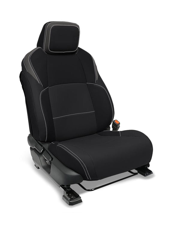 PRP 2024 Toyota Tacoma Front Seat Covers (Pair) - Black and Gray