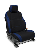 PRP 2024 Toyota Tacoma Front Seat Covers - Black and Blue (Pair)-1