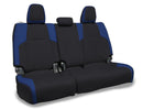 PRP 2024 Toyota Tacoma Rear Bench Covers - Black and Blue-1