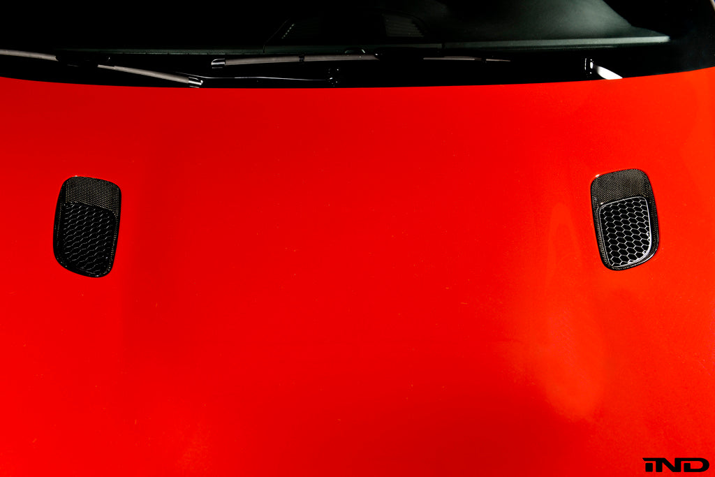 AutoTecknic E9X M3 Carbon Fiber Hood Vent Set - 0
