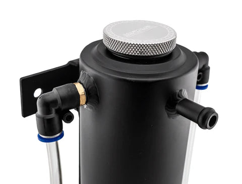 Weapon R Universal Catch Tank 24 fl oz (Stealth Black) Top Outlet Aluminum Coolant Overflow Tank - 0