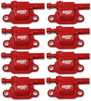 RACEPAK Coils. Red. Square. '14 & up GM V8. 8-pk-1