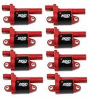 RACEPAK Coils. Red. Round. 2014 & up GM V8. 8-pk-1