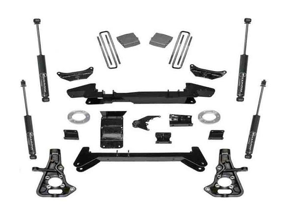 Superlift 01-10 Chevy Silv/GMC Sierra 2500HD/3500 4WD 6in Lift Kit - Knuckle Kit w/ Superlift Shocks
