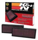 K&N Replacement Air Filter Multiple Mercedes Benz V8 Fitment (Inc 2 Filters)-1