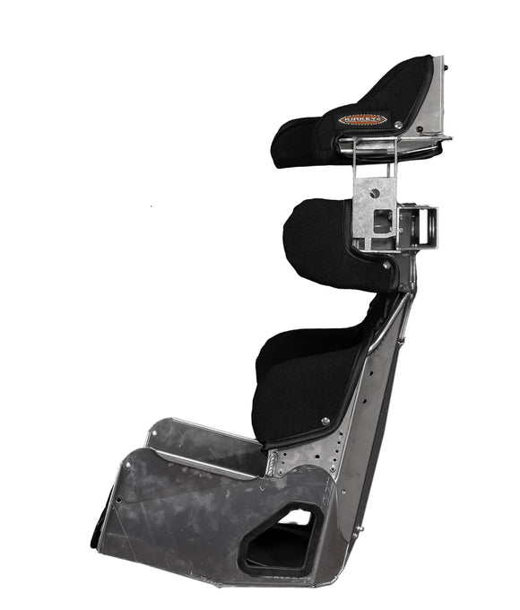 KIRKEY SEAT KIT - ALUMINUM 15" STANDARD 10 LAYBACK CONTAINMENT SEAT & BLACK COVE