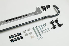 Progress Tech 96-00 Honda Civic Rear Sway Bar (22mm - Adjustable) Incl Bar Brace and Adj End Links - 0