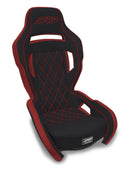 PRP Contour UTV Suspension Seat -Black and Red-1