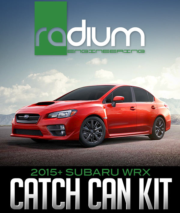 RADIUM ENGINEERING DUAL CATCH CAN KIT: 2015+ SUBARU WRX