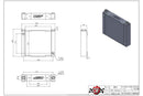 CSF Universal Large Single-Pass Oil Cooler - M22 x 1.5 - 12.0L x 9.33H x 2.16W-11