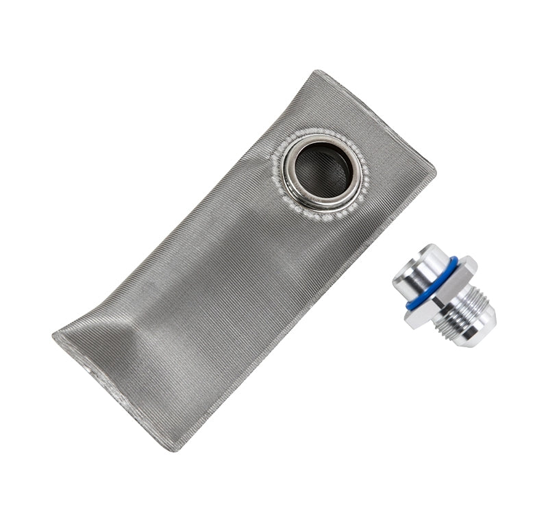 Fuelab In-Tank Fuel Sock Kit 100 Micron Stainless w/-10AN Adaptor Fitting for 4X4xx Series Pumps