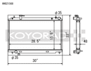 Koyo 03-06 Nissan 350Z 3.5L V6 Radiator-2