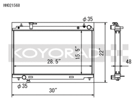 Koyo 03-06 Nissan 350Z 3.5L V6 Radiator - 0