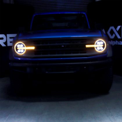 21-24 Ford Bronco / 22-24 Bronco Raptor NOVA-Series LED Projector Headlights Black