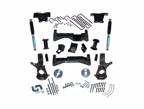 Superlift 14-18 Chevy Silv 2WD w/ Alum/Stamped Steel Control Arms 8in Lift Kit w/ BIL Rear Shocks