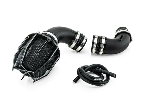 Weapon R Hyundai 03-08 Tiburon 4 Cyl Stealth Dragon Intake-Flat Black Gunmetal/Black Foam Filter