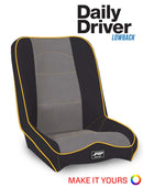 PRP Daily Driver Low Back Extra Wide Suspension Seat-1