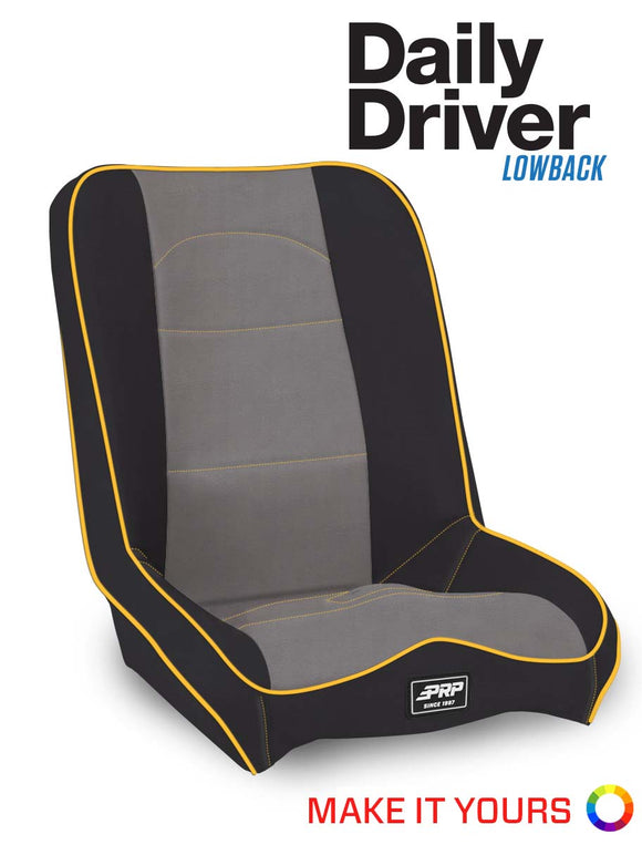 PRP Daily Driver Low Back Extra Wide Suspension Seat