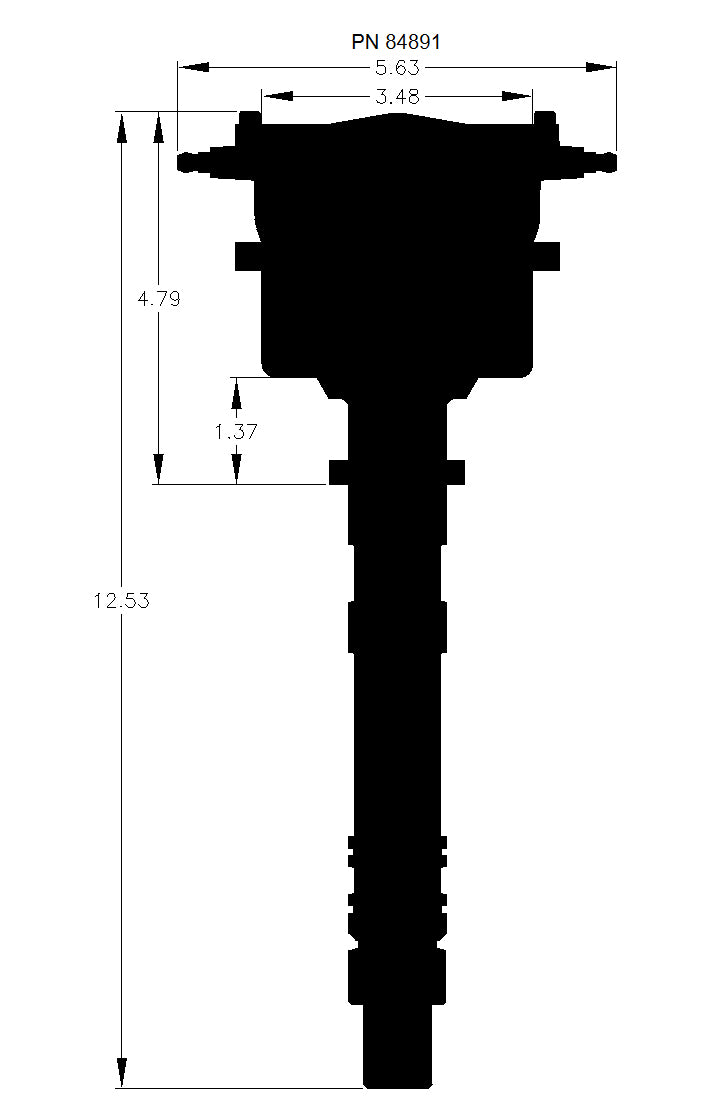 CHEVY FLAT TOP PRO-BILLET DISTRIBUTOR - 0